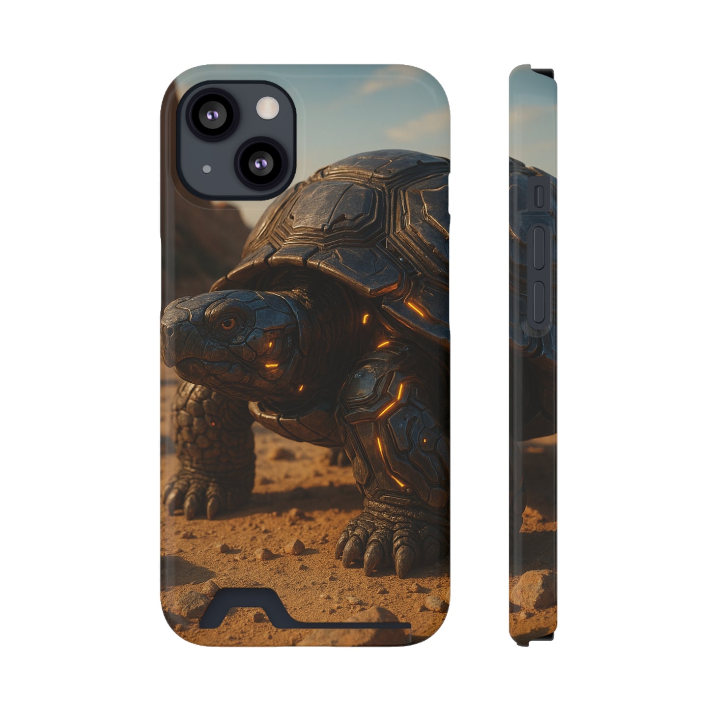 Chrome Shell • Apple iPhone 13 • MagSafe® Tough Case with Card Holder