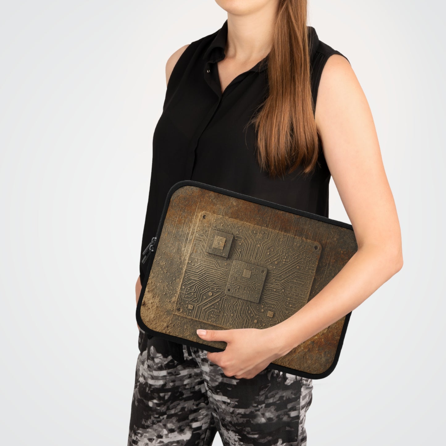 Sand Circuit • Dual Zipper Laptop Sleeve