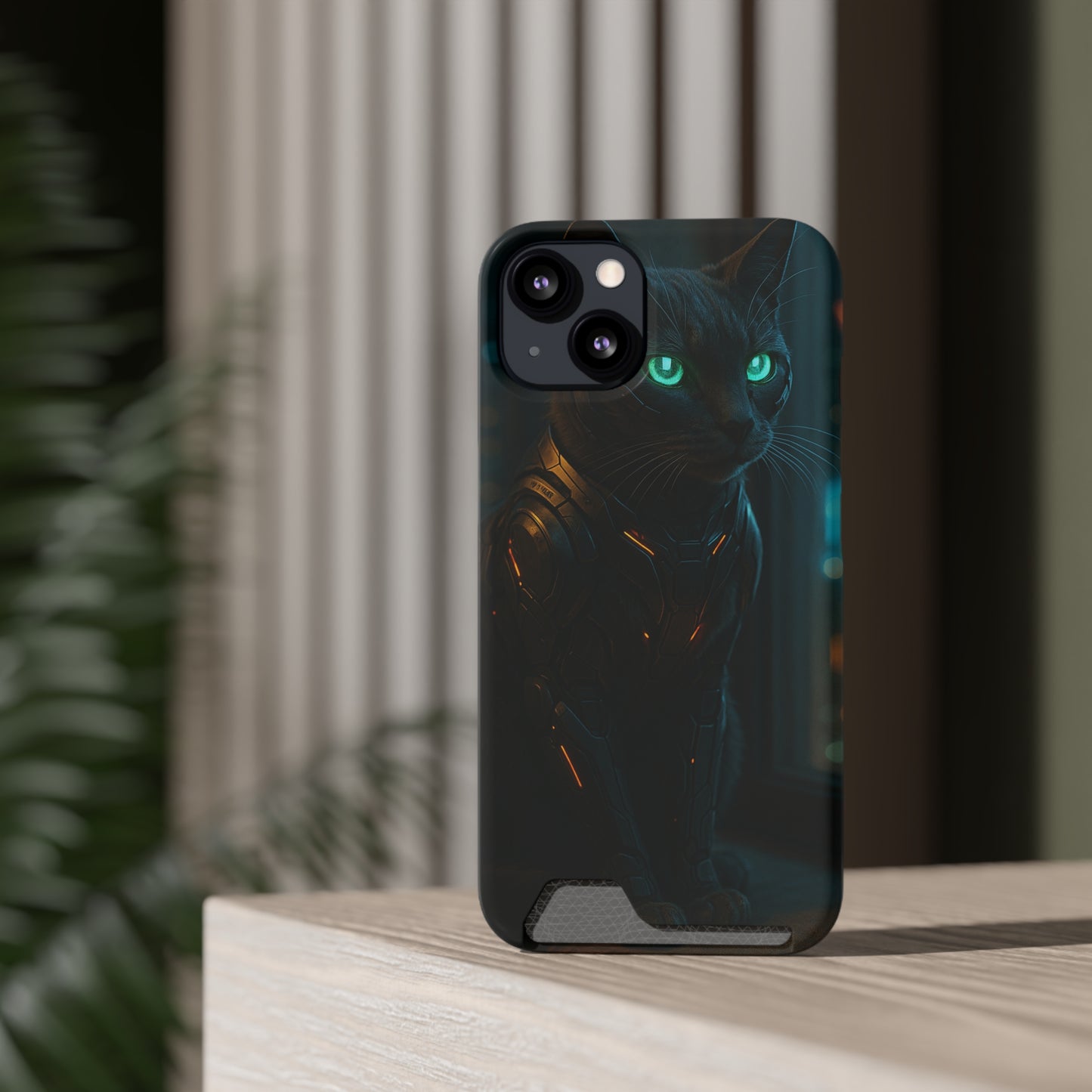 Neon Whisker • Apple iPhone 13 • MagSafe® Tough Case with Card Holder