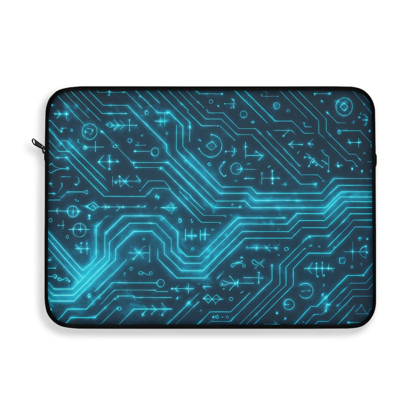 Circuit Glyph • Single Zipper Laptop Sleeve