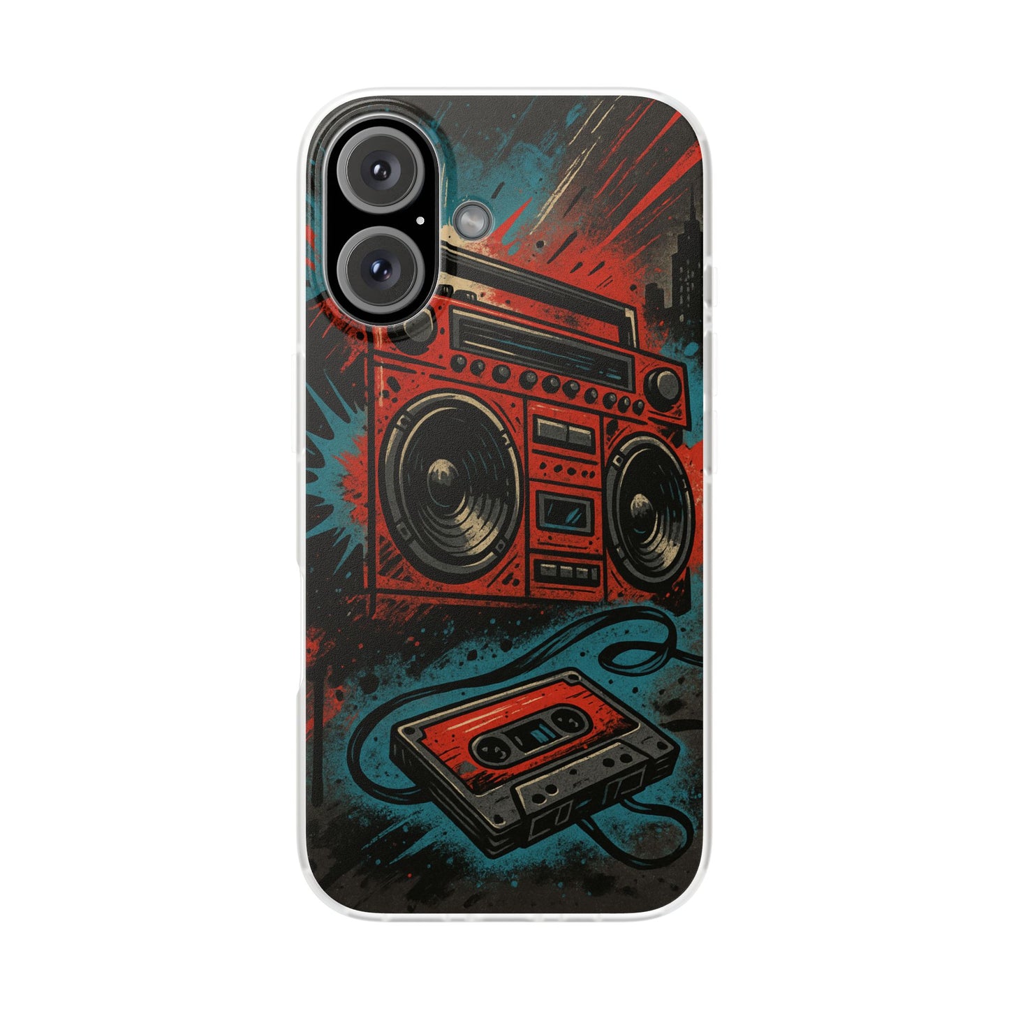 Old Skool • Apple iPhone 16 • Flexi Clear Case