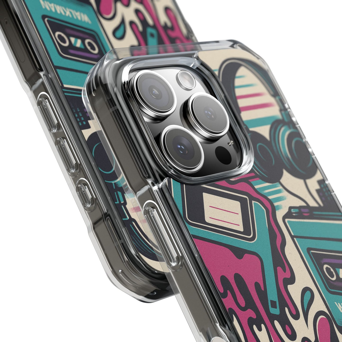Retro Beats • Apple iPhone 16 • MagSafe® Clear Case