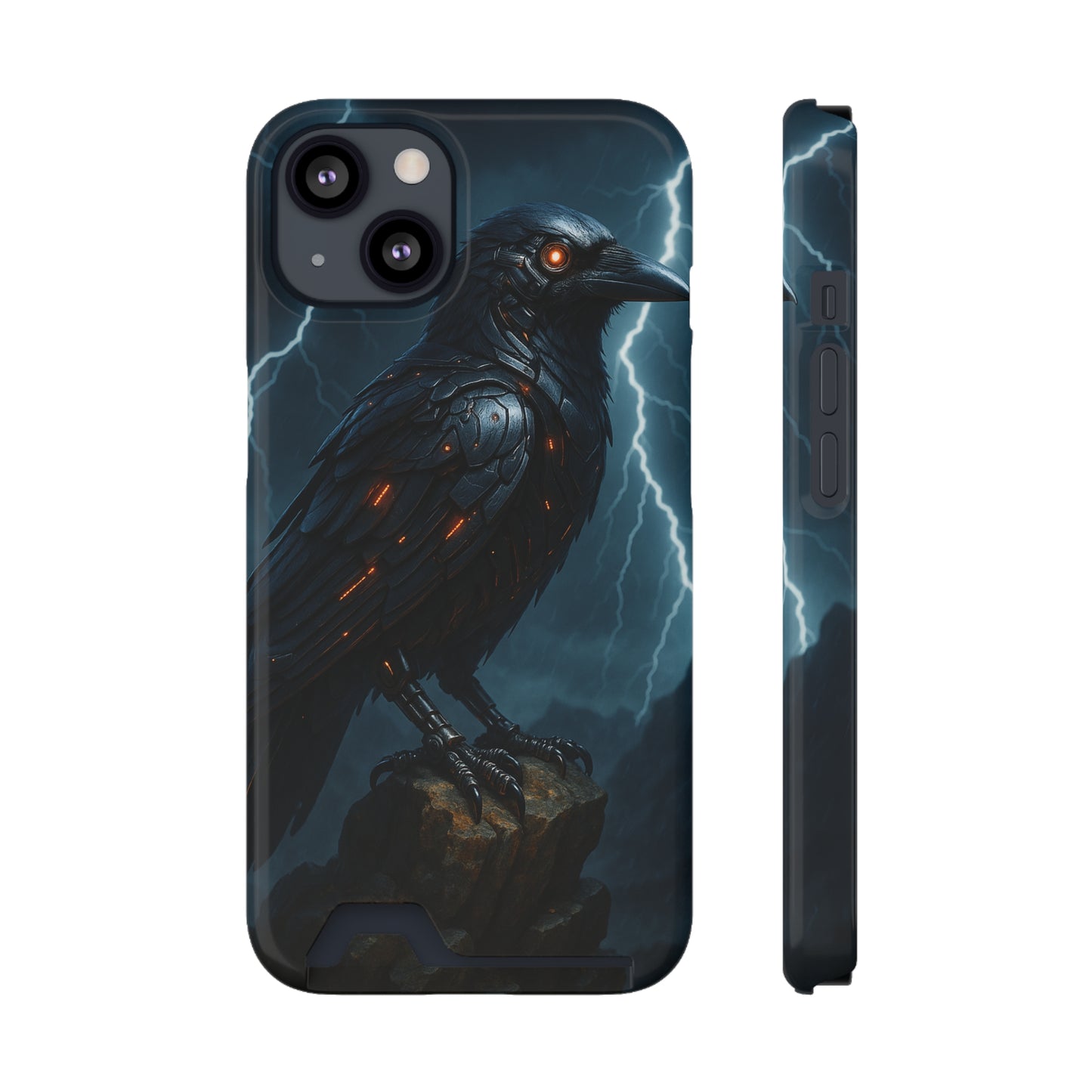 Quantum Crow • Apple iPhone 13 • MagSafe® Tough Case with Card Holder