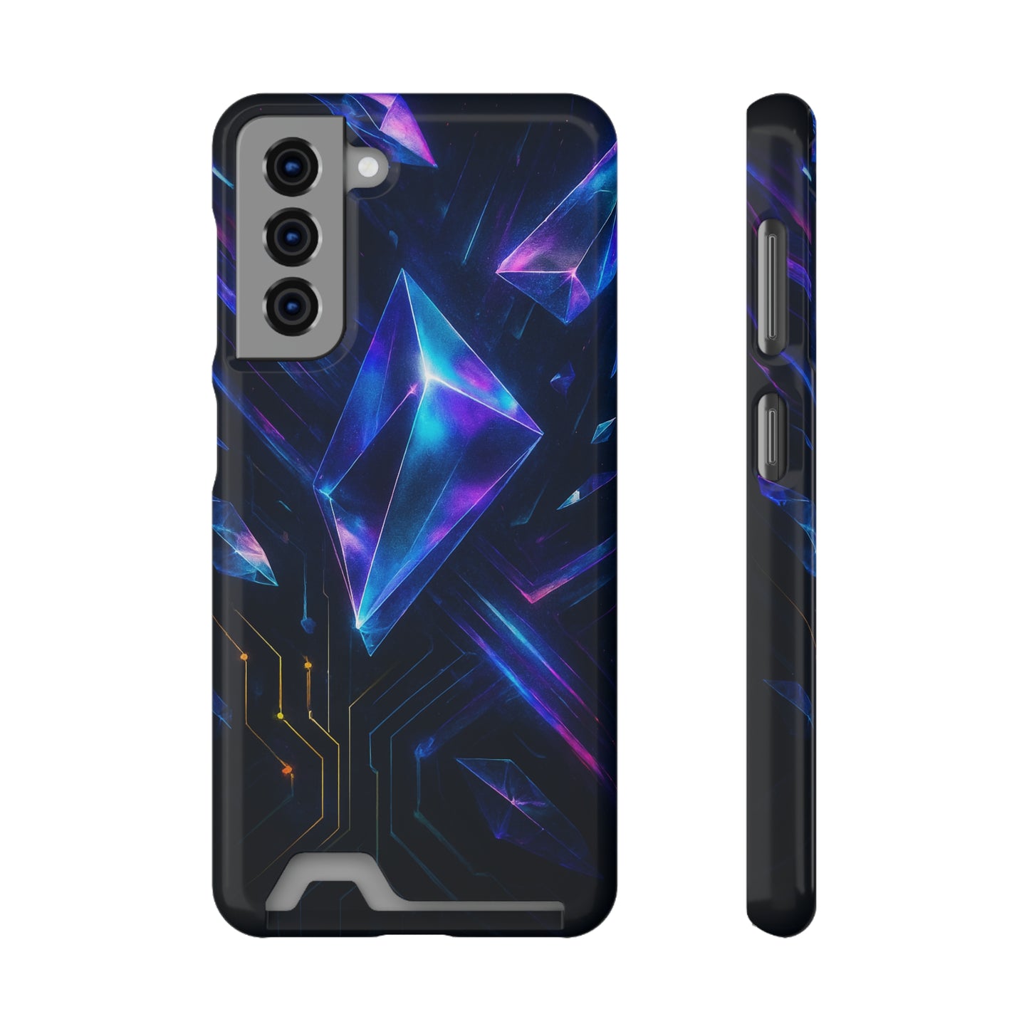 Circuit Shard • Samsung Galaxy S21 • MagSafe® Tough Case with Card Holder