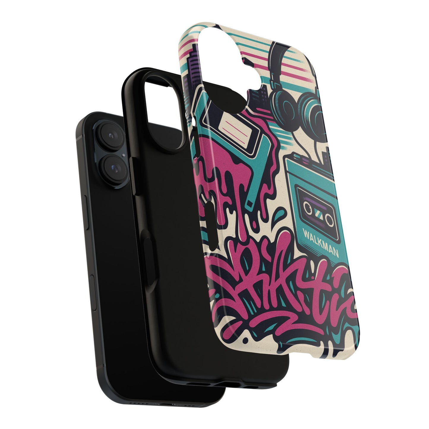 Retro Beats • Apple iPhone 16 • MagSafe® Magnetic Tough Case