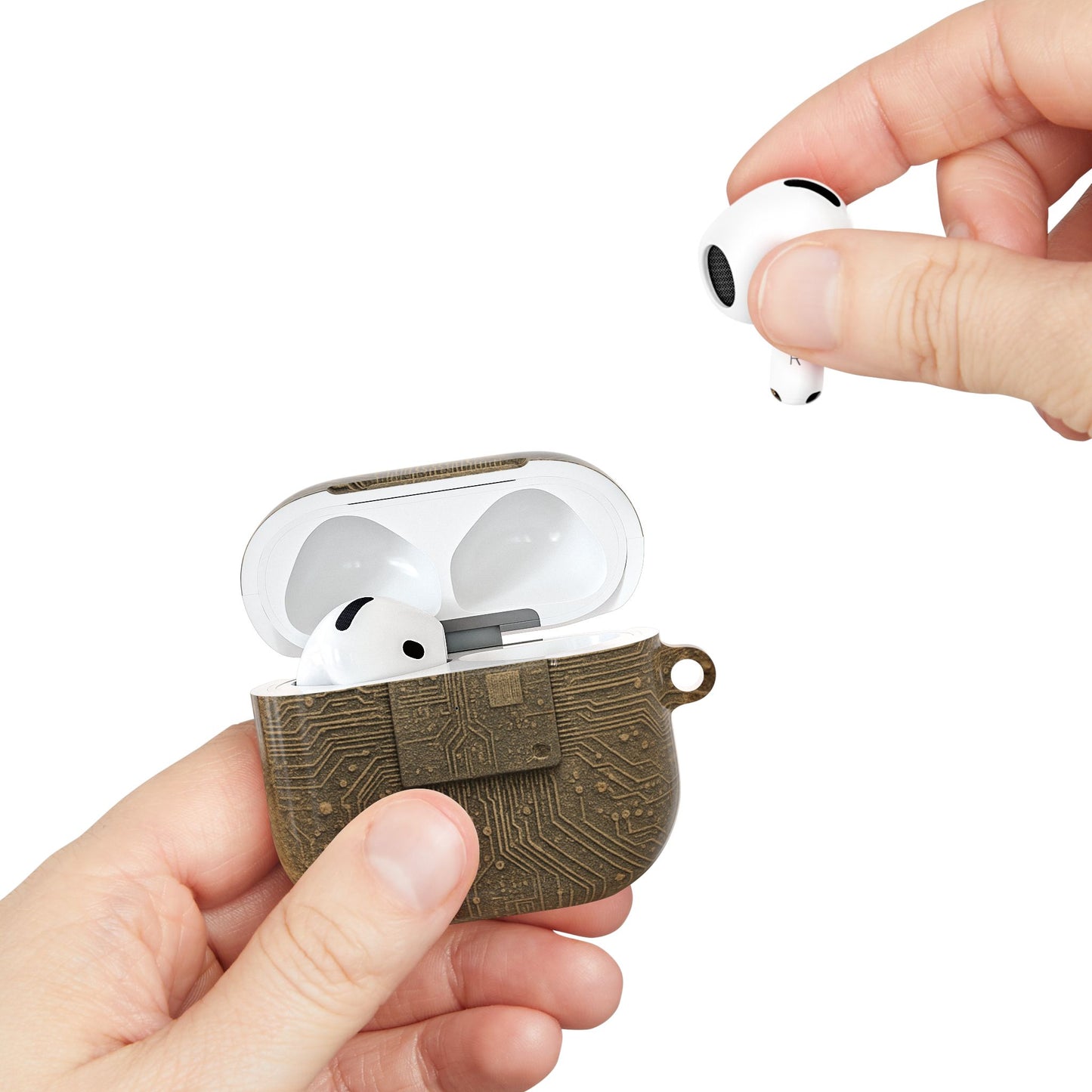 Sand Circuit • AirPods Gen 4 Case (AOP)