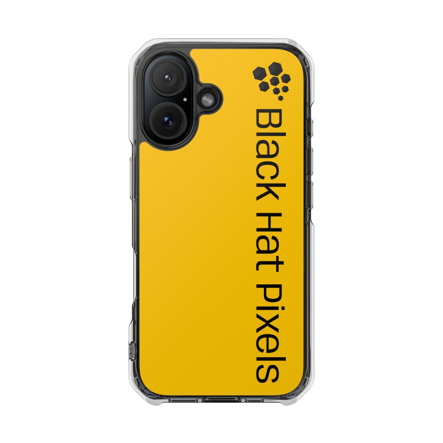 Black Hat Pixels • Apple iPhone 16 • MagSafe® Clear Case