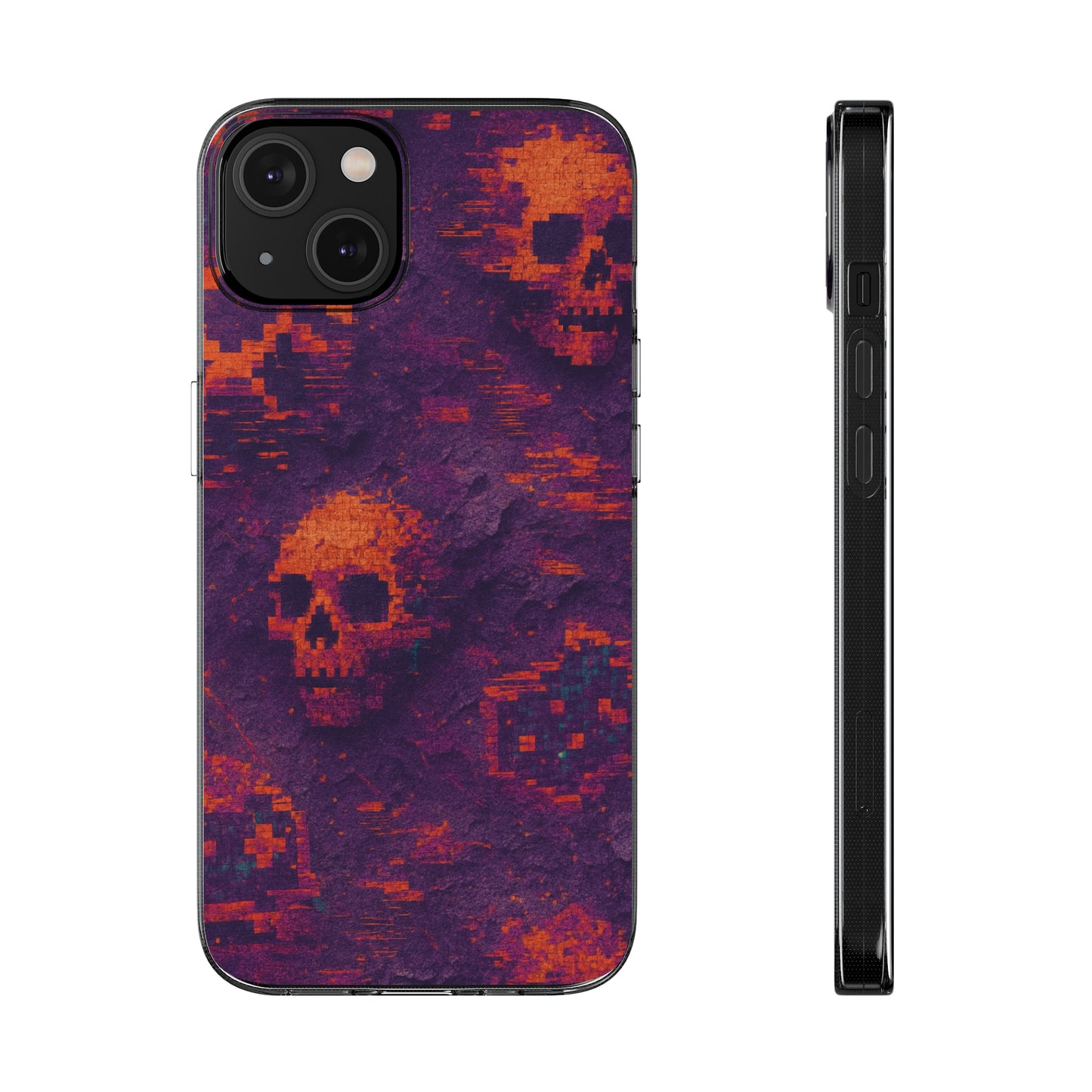 Death Glitch • Apple iPhone 14 • Flexi Clear Case