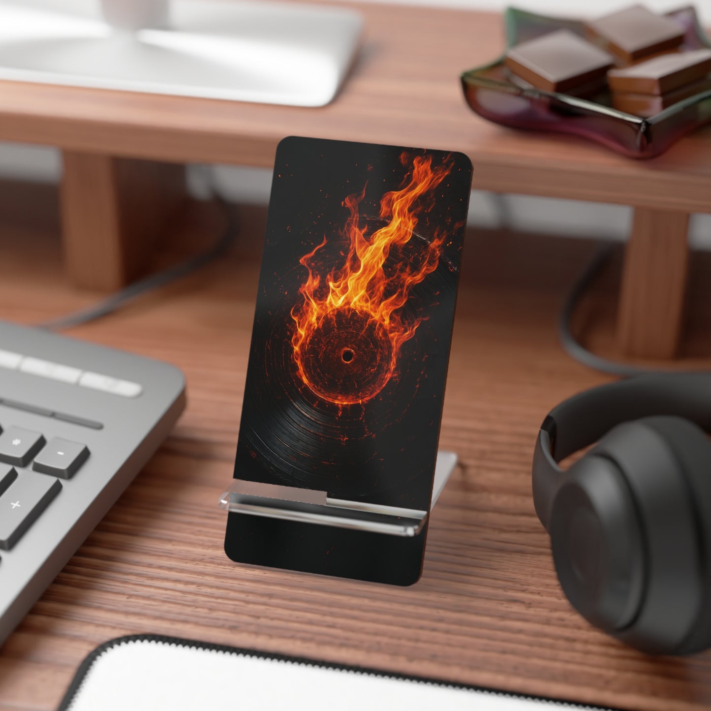 Vinyl Inferno • Smartphone Display Stand