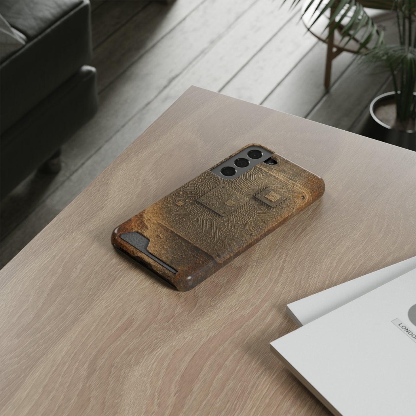 Sand Circuit • Samsung Galaxy S22 • MagSafe® Tough Case with Card Holder