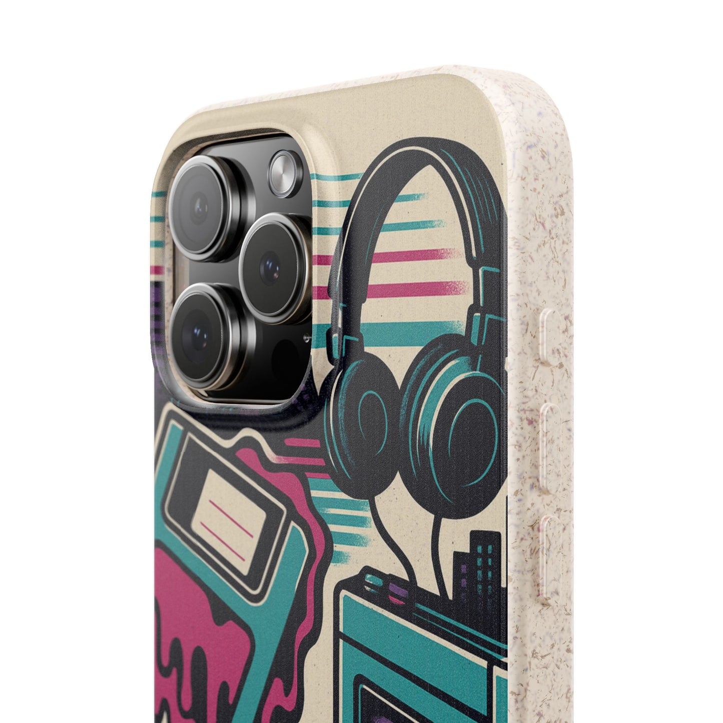 Retro Beats • Apple iPhone 16 Eco-Friendly Phone Case