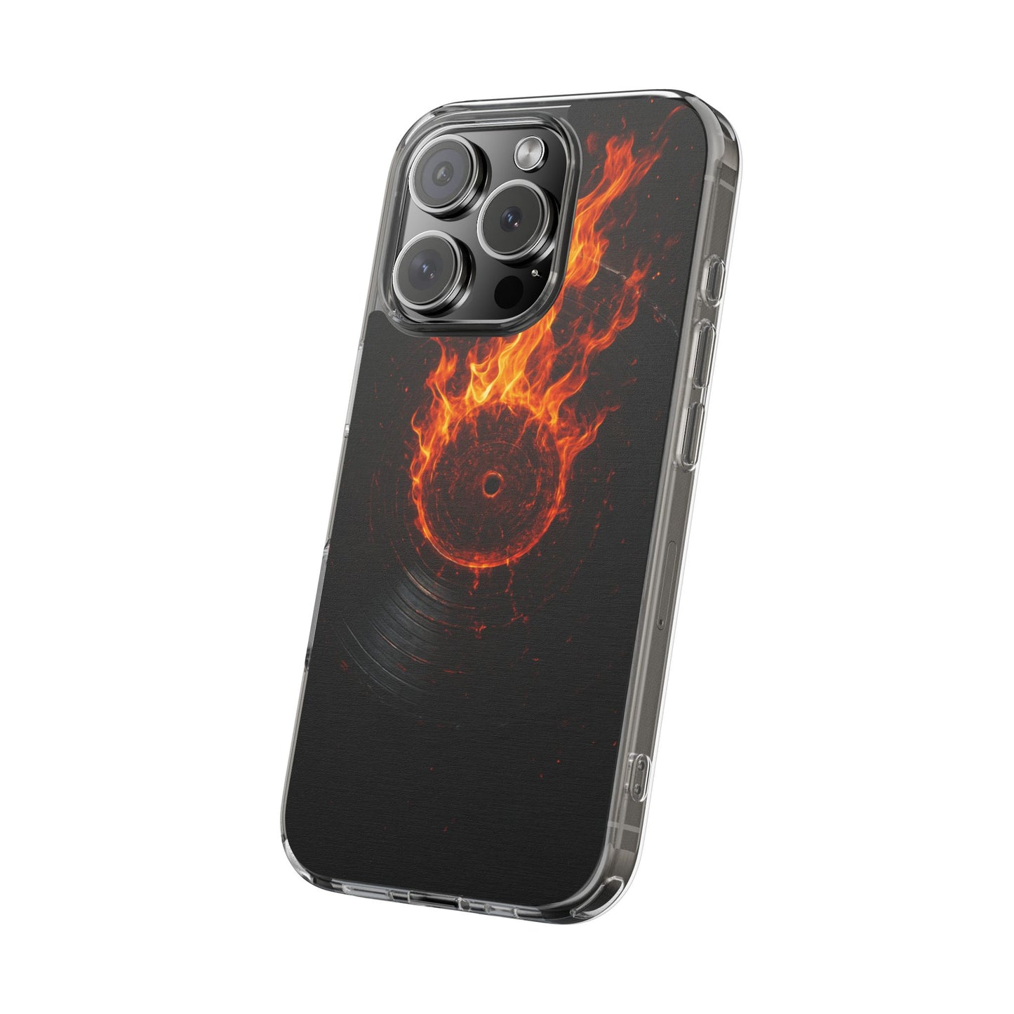 Vinyl Inferno • Apple iPhone 16 • Clear Case