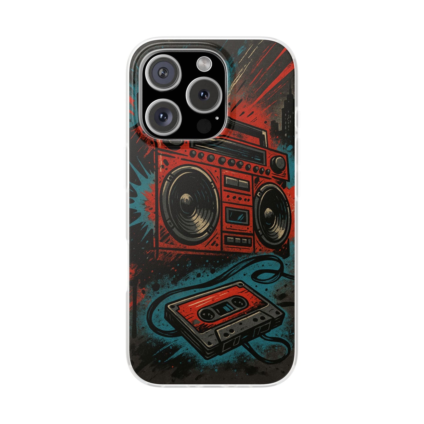 Old Skool • Apple iPhone 16 • Flexi Clear Case