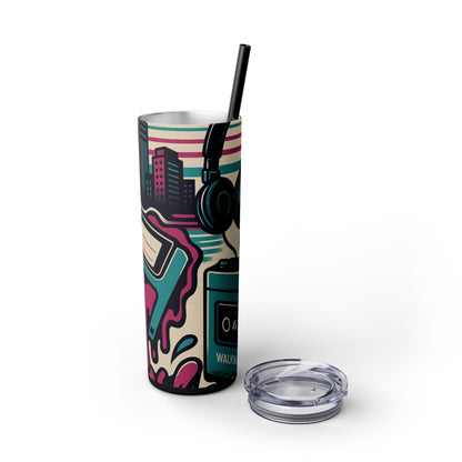 Retro Beats • Skinny Tumbler 20 Oz