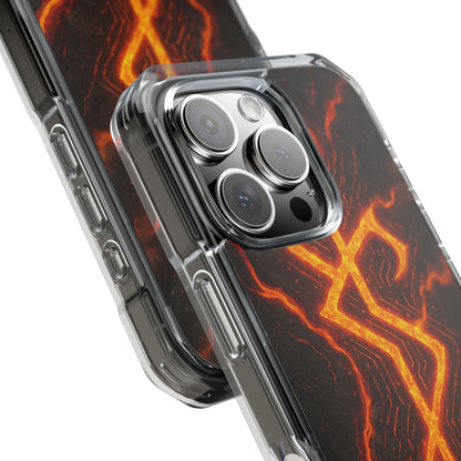 Molten Glyph • Apple iPhone 16 • MagSafe® Clear Case