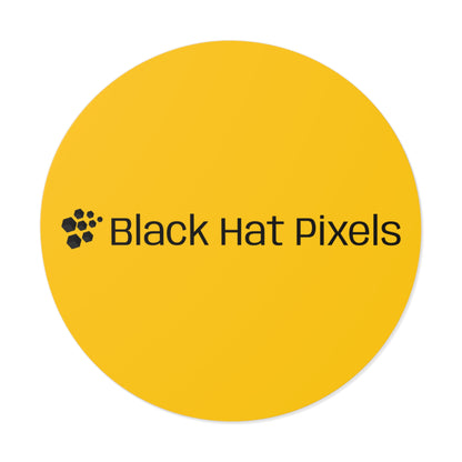 Black Hat Pixels • Die-Cut Sticker