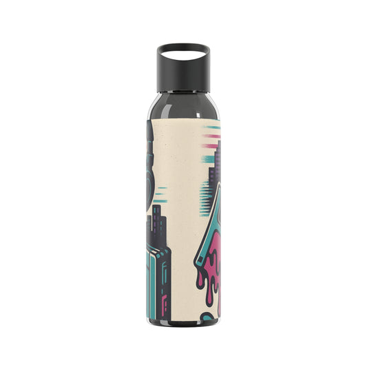 Retro Beats • Sky Water Bottle 21.9 Oz
