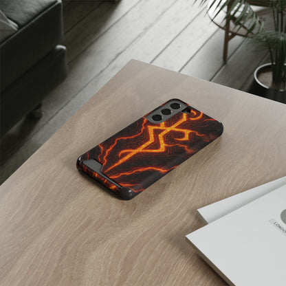 Molten Glyph • Samsung Galaxy S22 • MagSafe® Tough Case with Card Holder