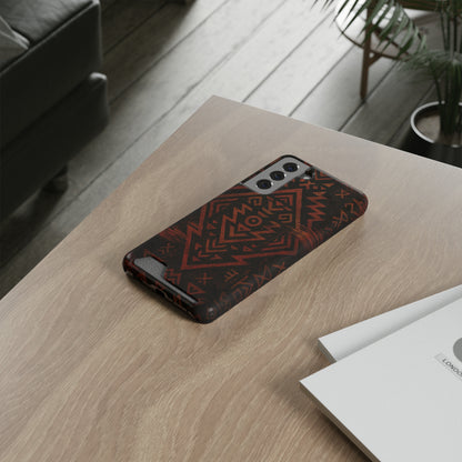 Tribal Glitch • Samsung Galaxy S21 • MagSafe® Tough Case with Card Holder