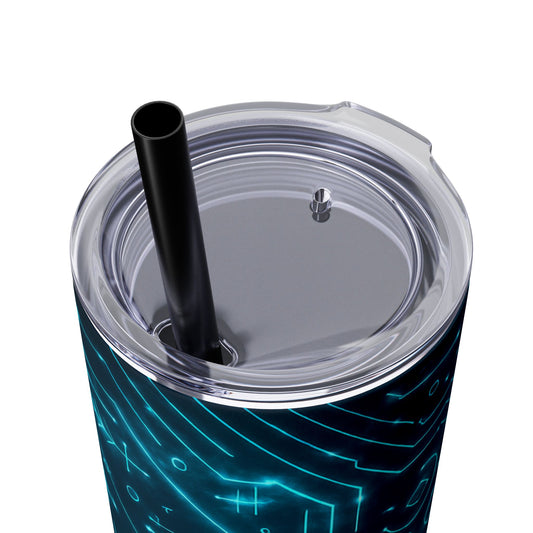 Circuit Glyph • Skinny Tumbler 20 Oz