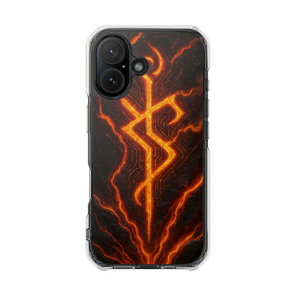 Molten Glyph • Apple iPhone 16 • MagSafe® Clear Case