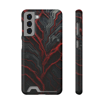 Binary Vein • Samsung Galaxy S21 • MagSafe® Tough Case with Card Holder